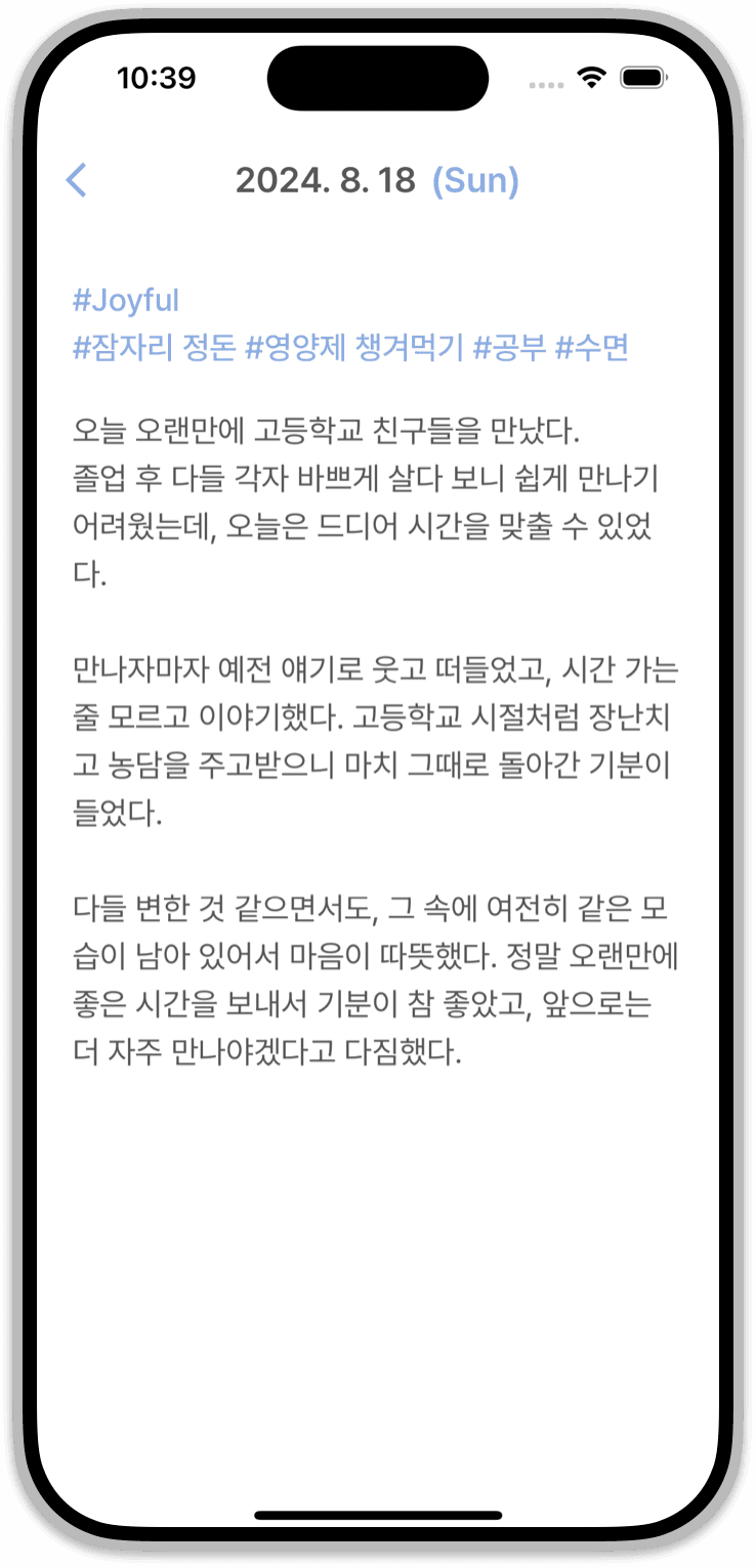 일기 확대 화면 미리보기